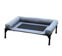 YGDYFDC Lit pour Animaux de Compagnie Lit de Camp for Animaux de Compagnie Amovible et Lavable avec Niche latérale, lit d'été for Chat et Chien Hors du Sol Lit Facile à Nettoyer(Blue,81 * 63 * 18cm)