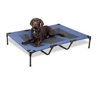 YGDYFDC Lit pour Animaux de Compagnie Lit de Camping Pliable et Respirant for Animaux de Compagnie, Support d'extérieur monocouche, Portable et Pliable, Universel, été Lit Facile à Nettoyer(Gray,L)