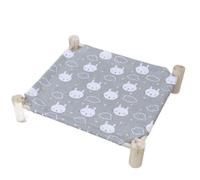 YGDYFDC Lit pour Animaux de Compagnie Lit for Chat lit for Chat Amovible et Lavable lit d'été Suspendu Frais et Respirant lit de Camp for Chien Lit Facile à Nettoyer(8)