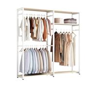 YGDYFDC Porte-Manteau d'angle Cintre à vêtements sur Pied, Porte-Manteau, Cadre en Fer Ouvert, Armoire de vestiaire, Cintre en métal Porte-Manteau Vintage(P,C)