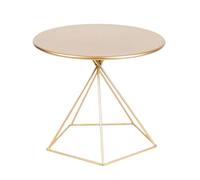 YGDYFDC Table Basse Petite Table Basse à Cinq Coins en Fer forgé, Ronde dorée, for Salon, Petit Appartement, canapé, Table d'appoint Petite Table(Whit)