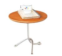 YGDYFDC Table Basse Petites Tables d'appoint Rondes Simples et élégantes, Objets Pratiques et décoratifs for la Maison Petite Table(Orange)