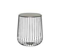 YGDYFDC Table Basse Table Basse, Citrouille en métal Simple, personnalité Artistique, Table Basse en Cage à Oiseaux avec Peinture de Luxe légère, Table d'appoint Petite Table(Black)