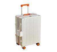 YGDYFDC Valise à roulettes Valise À Bagages for Hommes Et Femmes, Valise Légère Et Robuste, Valise À roulettes Universelle Valise Voyage(White,26in)