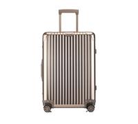 YGDYFDC Valise à roulettes Valise À roulettes en Alliage De Magnésium Tout en Aluminium Valise en Métal Valise D'embarquement À roulettes Universelle Valise De 24 Pouces Valise Voyage(Brown,30cm)