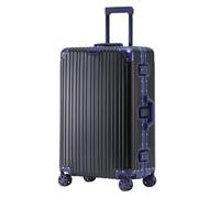 YGDYFDC Valise à roulettes Valise À roulettes en Alliage De Magnésium Tout en Aluminium Valise en Métal Valise D'embarquement À roulettes Universelle Valise De 24 Pouces Valise Voyage(Black,30cm)