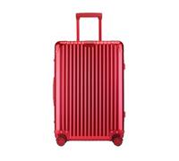 YGDYFDC Valise à roulettes Valise À roulettes en Alliage De Magnésium Tout en Aluminium Valise en Métal Valise D'embarquement À roulettes Universelle Valise De 24 Pouces Valise Voyage(Red,29cm)