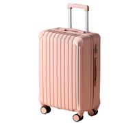 YGDYFDC Valise à roulettes Valise à roulettes for Femmes, Solide et Durable, étui en Cuir épais avec Code de Bagage, roulettes Valise Voyage(Rosa,26in)