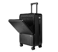 YGDYFDC Valise à roulettes Valise À roulettes Universelle De 28 Pouces, Valise for Hommes Et Femmes, Valise À Verrouillage À Boucle avec Mot De Passe Valise Voyage(Black,24in)