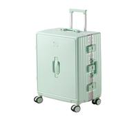 YGDYFDC Valise à roulettes Valise De Chariot À Cadre en Aluminium De Bagage, Valise Universelle Légère De Mot De Passe De Roue for Les Hommes Et Les Femmes Valise Voyage(Green,20in)