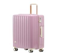 YGDYFDC Valise à roulettes Valise D'embarquement De 20 Pouces, Valise Trolley for Hommes Et Femmes, Valise Ultra-légère À Roue Silencieuse Valise Voyage(Pink,20in)