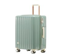 YGDYFDC Valise à roulettes Valise D'embarquement De 20 Pouces, Valise Trolley for Hommes Et Femmes, Valise Ultra-légère À Roue Silencieuse Valise Voyage(Green,24in)