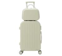 YGDYFDC Valise à roulettes Valise Simple Valise Chariot Multifonctionnelle Femme Roues Universelles Valise Femme Boîte À Mot De Passe Valise Valise Voyage(White)