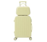 YGDYFDC Valise à roulettes Valise Simple Valise Chariot Multifonctionnelle Femme Roues Universelles Valise Femme Boîte À Mot De Passe Valise Valise Voyage(Yellow)