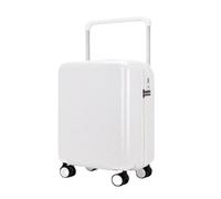 YGDYFDC Valise à roulettes Valises for Hommes Et Femmes Valise À roulettes Large Fermeture Éclair Valise À Mot De Passe De 20 Pouces Valise À roulettes Universelle Valise Voyage(White,20in)