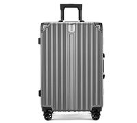 YGDYFDC Valise Valise rétro Anti-Collision à Cadre en Aluminium, Valise à roulettes, Port de Chargement Anti-Chute, for Hommes et Femmes Valise Grande Taille(G,26cm)