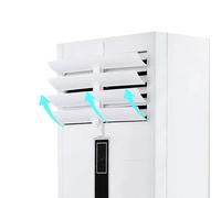 YGER JZGB Déflecteur d'aération A/C, déflecteur d'aération pour climatiseur, ne fond pas, angle réglable à trois vitesses, aile de sortie d'air, design de fixation à colle forte