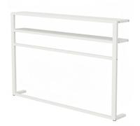 YGER JZGB Tablette de Radiateur, Table Console avec Étagère, Barre de Fixation Renforcée, Combinant Séchage et Rangement du Linge, pour Bureaux, Couloirs(White,150x20x100cm/59x8x39in)