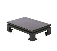 YGFBLSZ Base de Statue pour Plantes d'intérieur, rectangulaire, Imitation Bois Massif, Noir, pour Aquarium, Vase, bonsaï, décoration Artisanale, présentoir de Vase, Base de piédestal, AS