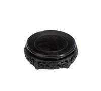YGFBLSZ Base de Statue Support de Plante Intérieur Rond Base en Bois Massif Ornements Statue de Bouddha Brûleur d'encens Support Fleur Bonsaï Vase Artisanat Vase Présentoirs Base de piédestal, 1