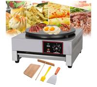 YGFBLSZ Crêpière électrique Professionnelle 15,7" à Une ou Deux têtes, pour la Cuisson des crêpes.,