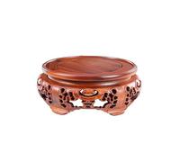 YGFBLSZ Statue Base Plante Stand Intérieur Bois Massif Base Ronde Vase Bonsaï Brûleur D'encens Statue De Bouddha Théière Artisanat Ornements Support en Bois Vase Présentoirs Base De Piédestal, 1