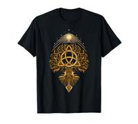 Yggdrasil l'arbre du monde en automne avec le symbole T-Shirt