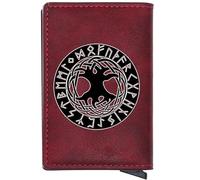 Yggdrasil - Tree of Life - portefeuille de support de carte pop-up unique pour hommes, 7 cartes + emplacement de trésorerie, cale de portefeuille viking mince, boîtier de carte portable pour hommes