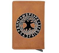 Yggdrasil - Tree of Life - portefeuille de support de carte pop-up unique pour hommes, 7 cartons + emplacement de trésorerie, cale de portefeuille viking mince, boîtier de carte portable pour hommes
