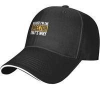 YGHAOWKJR Casquette de baseball classique « Because I'm The Director That's Why » - Casquette de golf noire - Pour homme et femme