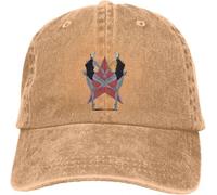 YGHAOWKJR Chapeaux classiques de couleur pure pour papa, chapeau pour femme, casquette de baseball, casquette de baseball à visière atomique, cœur, robot, jumeaux, URSS, Russie, FPS jeu à visière