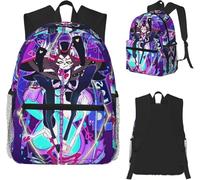 YGHAOWKJR Sac à dos classique Hazbins Husk pour étudiant, sac d'école, de randonnée, de voyage, sac à dos pour garçons et filles, sac à dos tendance, sac à dos à bandoulière