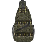 YGHAOWKJR Sac à dos classique pour homme, motif dieux égyptiens et pharaons, sac à dos, sac à bandoulière, sac à dos, sac à bandoulière, cadeau pour étudiant