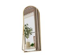 YGHQAP Miroir Mural, Miroir 165x60 cm, Grand Miroir Mural 165x60cm, Miroirs en Pied, Miroir Arche, Miroir sur Pied avec Cadre en Aluminium Doré pour Salle De Bain Salon Chambre