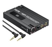 YGiTK Amplificateur de Casque HiFi Portable Bluetooth 5.1 avec Bass Réglable, Ampli Casque Audio 16-600Ω, Entrée/Sortie 3.5mm, Gain à Deux Niveaux, Batterie 24H, Boîtier Aluminium pour Téléphone, MP3