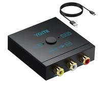 YGiTK Convertisseur RCA vers HDMI 1080P, Switch 4:3/16:9 pour Wii PS2 N64 | Compatible Wii, PS1, PS2, N64, DVD, VHS et VCR. Plug & Play, sortie 1080P PAL/NTSC, conversion 4:3/16:9.