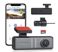 YGiTK Dashcam Voiture Avant Arrière 2K avec WiFi & App, Caméra Embarquée Voiture Grand Angle 160°, Vision Nocturne F1.8, G-Sensor, Enregistrement en Boucle, Mode Parking 24H, Carte SD 32 Go Incluse