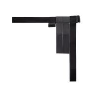 Ygj637 Lot de 1 support d'haltère pour pied de singe Sangles de cheville réglables pour haltères Ygj637 (noir, 48,26 x 44,5 cm)