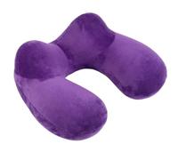 YGLEEULI Oreiller de Voyage Gonflable en Forme de U, for Avion, Accessoires de Voyage, oreillers Confortables for Dormir, Textile de Maison pour Voiture(Purple)