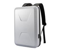 YGLEEULI Sac à dos PC hommes Anti-vol sacs à dos d'affaires 15.6 pouces sacs à dos d'ordinateur portable étanche sac de voyage masculin pour Homme(Sliver)