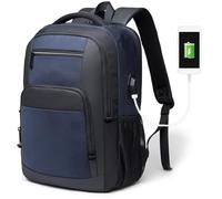 YGLEEULI Sac d'ordinateur portable sacs d'école for garçons hommes moto affaires sport voyage sac à dos pour Homme(Blue)