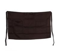 YGLEEULI Tablier court demi-taille avec nœud en coton, 6 couleurs, for Bar, Pub, cuisine, serveur de café, serveuse Chef Tablier de Cuisine(Coffee)