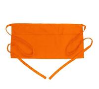 YGLEEULI Tablier de serveur poche, élégant à lacets, demi-taille, for Barbecue, cuisine, café, vêtements travail for serveuses, magasins fleurs Chef Tablier de Cuisine(Orange)