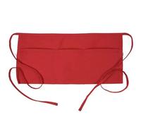 YGLEEULI Tablier de serveur poche, élégant à lacets, demi-taille, for Barbecue, cuisine, café, vêtements travail for serveuses, magasins fleurs Chef Tablier de Cuisine(Red)