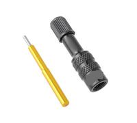 YGLEEULI Tyre Valve Extension Extension Adaptateur de Valve en Alliage d'aluminium for Fourche Gonflable vélo Route - Buse Conversion d'extension(One Size Black)