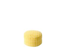 YGLONG Petit Tabouret Housse de Pouf Ottoman Non rembourrée Solution de Rangement Grand Repose-Pieds en Coton et Lin Cubes de Pouf for Le Salon(Yellow)