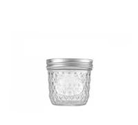 YGLONG Pot Confiture Pot Transparent à motif de diamant, bouteille scellée en verre étiquetable, bouteille de jus de confiture en verre de 120ml/250ml/280ml/350ml/450ml/650ml(280ml)