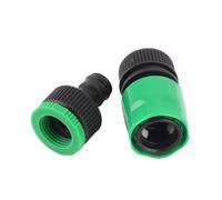 YGLONG Raccords de Tuyau Raccord de Tuyau d'arrosage, Adaptateur Robinet d'eau, raccord Rapide d'irrigation, Pistolet, 1/2", 3/4" à 16 mm, 1 Jeu(Plastic)