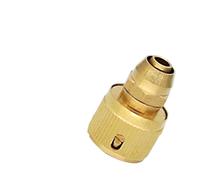 YGLONG Raccords de Tuyau Raccord Rapide for Tuyau D'arrosage en Laiton De 1/2 Pouce avec Butée for Arrosage Jardin(Gold)