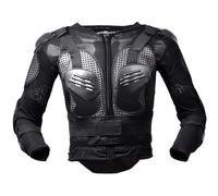 Yglophic Armure Complète De Moto De Motocross, Armure De Moto en Maille Extensible, Armure D'équitation, Équipement De Sécurité pour Pilote, Équipement De Protection, Protection Dorsale Black,S